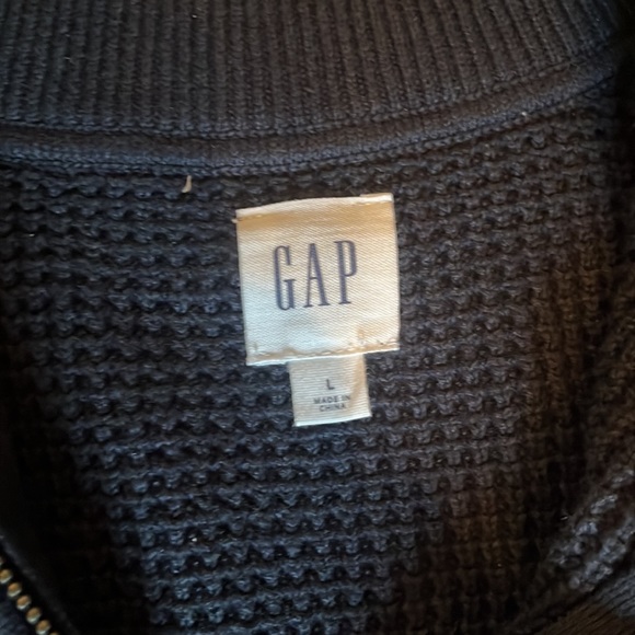 Mens Large Gap Quarter-Zip Navy - Picture 3 of 5